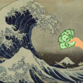 Bức tranh “Sóng lừng ngoài khơi Kanagawa” đạt con số “khủng” tại phiên đấu giá ở New York